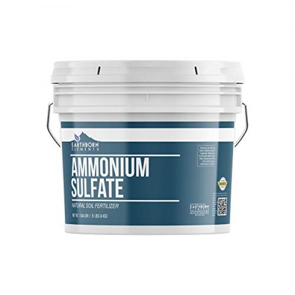 Ammonium Sulfate 1 Gallon Bucket, 9 lbs by Earthborn Elements, S...