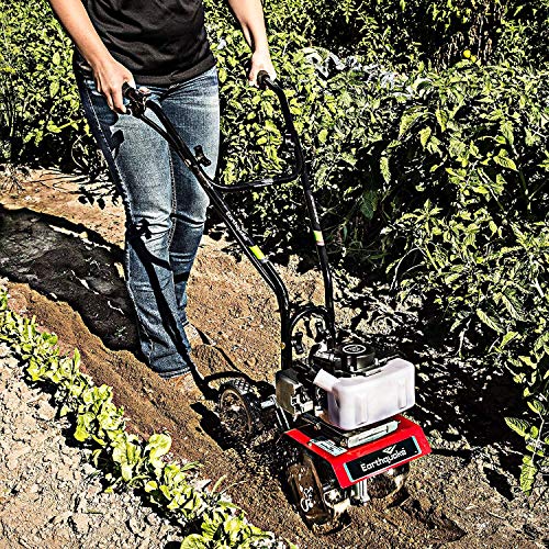 Earthquake 31635 MC33 Mini Tiller Cultivator, Powerful 33cc 2-Cycl...