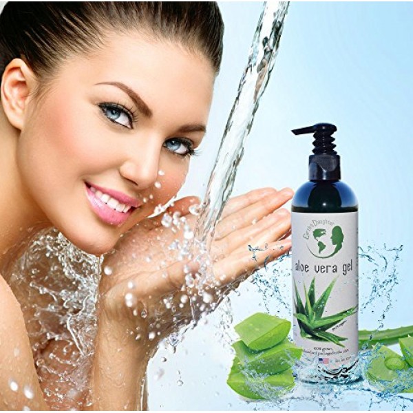 Aloe Vera Gel - 99.75% Organic, 12 oz Great for Face, Hair, Acne, ...