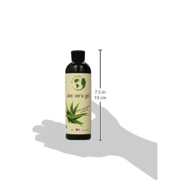 Aloe Vera Gel - 99.75% Organic, 12 oz Great for Face, Hair, Acne, ...
