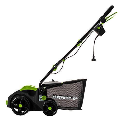 Earthwise DT71613 13-Amp 16-Inch Corded Electric Dethatcher, Green