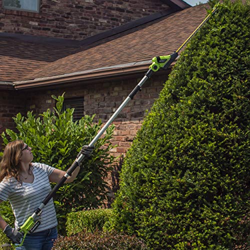 Earthwise LPHT12022 Volt 20-Inch Cordless Pole Hedge Trimmer, 20 i...