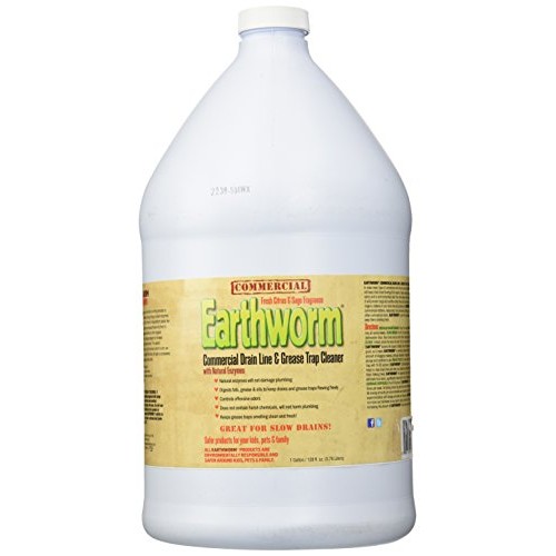 Earthworm Commercial Drain Line and Grease Trap Cleaner Treatment ...