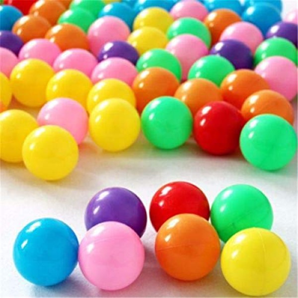 100pcs Play Balls Soft Plastic Non-Toxic Phthalate-Free Crush-Proo...