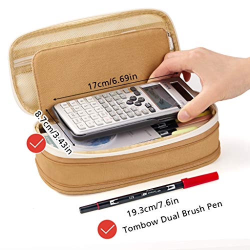 EASTHILL Big Capacity Pencil Pen Case Office College School Large ...