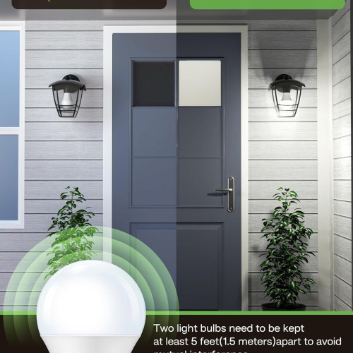 Dusk to Dawn Light Bulb Outdoor 100W Equivalent, Daylight 5000K, 1200LM