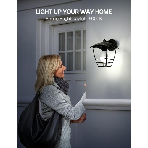 Dusk to Dawn Light Bulb Outdoor 100W Equivalent, Daylight 5000K, 1200LM