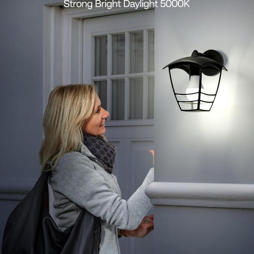 Dusk to Dawn Light Bulb Outdoor 100W Equivalent, Daylight 5000K, 1200LM