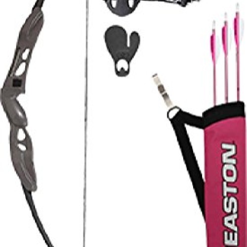 Easton Youth Beginner Recurve Bow Kit, Pink, 10-20-Pound