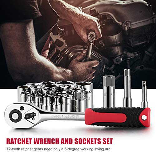 218-Piece Household Tool kit，Auto Repair Tool Set, EASTVOLT Tool ...