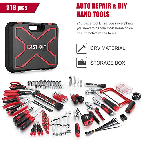 218-Piece Household Tool kit，Auto Repair Tool Set, EASTVOLT Tool ...