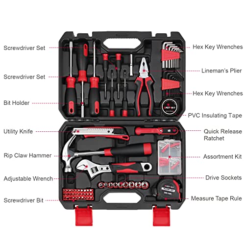 Eastvolt 128-Piece Home Repair Tool Set, Tool Sets for Homeowners,...