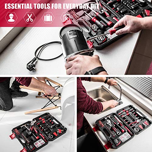 Eastvolt 128-Piece Home Repair Tool Set, Tool Sets for Homeowners,...