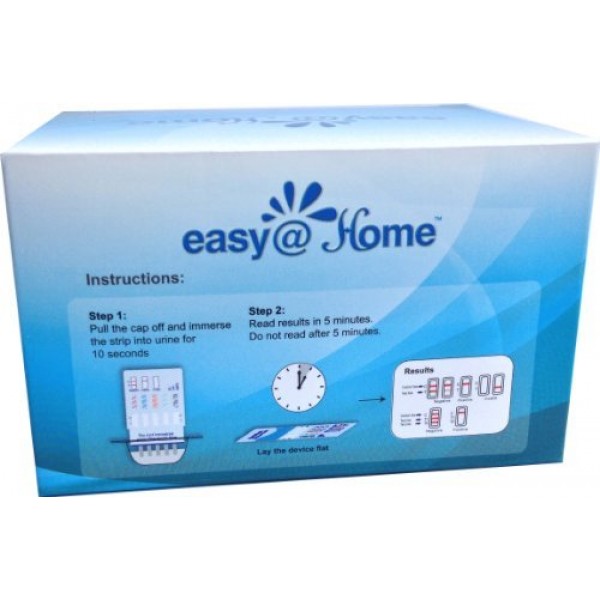 25 Pack Easy@Home 5 Panel Instant Urine Drug Test - Marijuana THC...