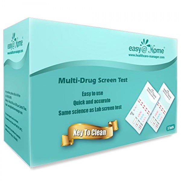 Variant Pack 5/10/15/25/50/100 of Easy@home Instant Urine Drug Tes...