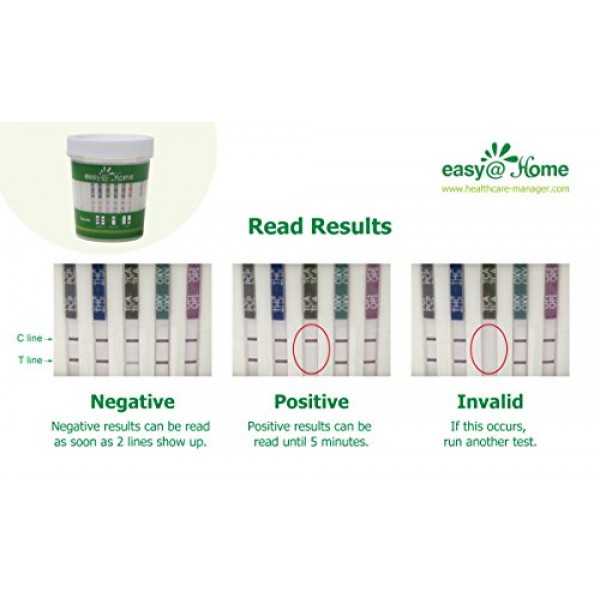 5 Pack #ECDOA-7124 Easy@Home 12 Panel Urine Drug Test Cups -Testin...
