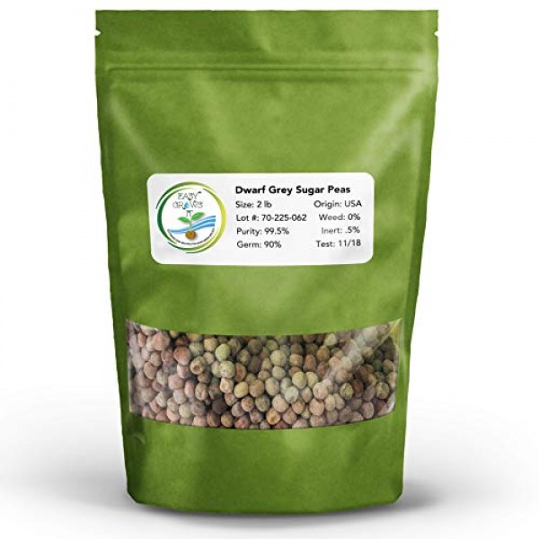 Sugar Pea Microgreen Seed 2 lb | Easy Grows It Non-GMO Sugar Peas ...