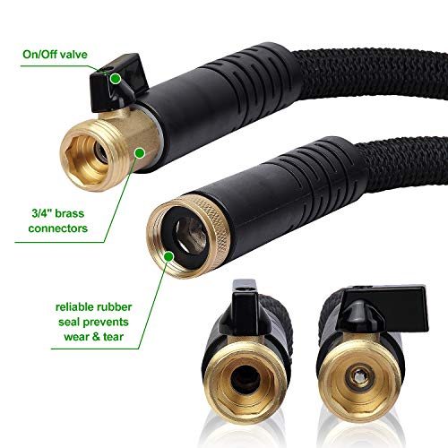 EasyJoy 50FT Expandable Garden Hose - Super Strong 3750D Fabric - ...