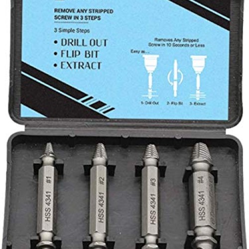 Damaged Screw Extractor Kit and Stripped Screw Extractor Set. Its ...