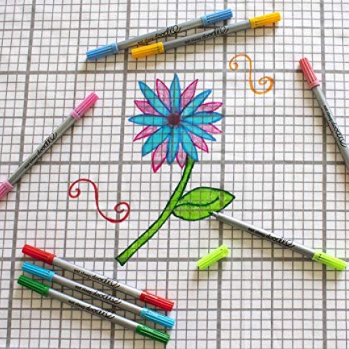 eatsleepdoodle Original Doodle wash-Out Fabric Double-Ended Marker...