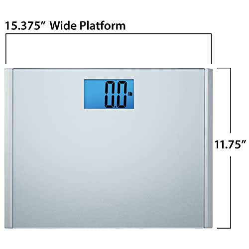 Eat Smart Precision Plus Digital Bathroom Scale with Ultra-Wide Pl...