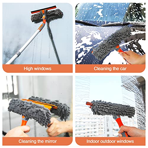 eazer Squeegee Window Cleaner 2 in 1 Rotatable Window Cleaning Too...