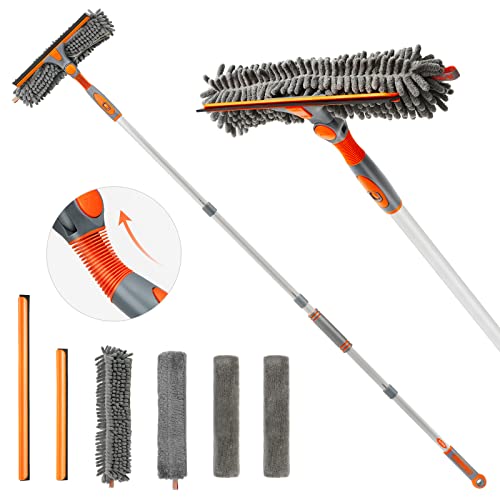 eazer Squeegee Window Cleaner 2 in 1 Rotatable Window Cleaning Too...