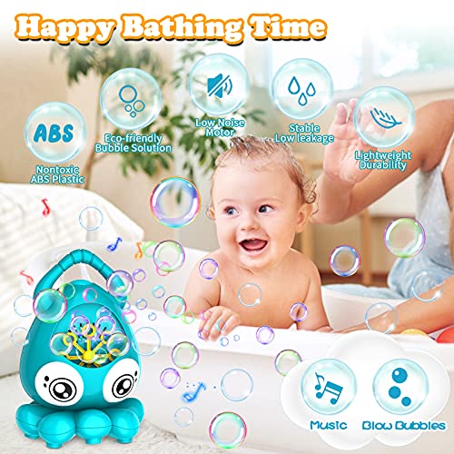 Bubble Machine, Automatic Music Bubble Blower Portable Bubble Make...