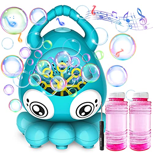 Bubble Machine, Automatic Music Bubble Blower Portable Bubble Make...