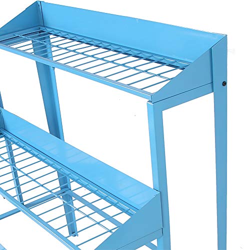 EBTOOLS 3 Tier Plant Racks, Iron Flower Ladder Display Rack Flower...