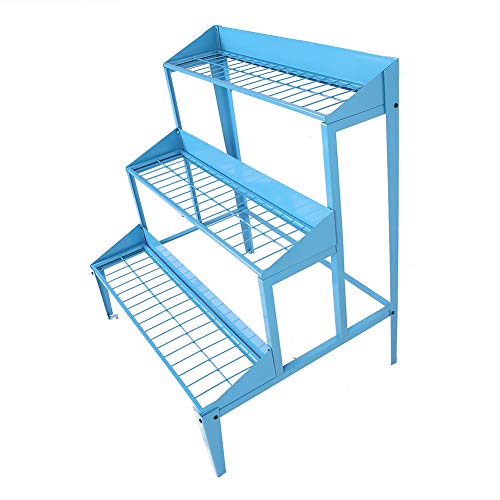 EBTOOLS 3 Tier Plant Racks, Iron Flower Ladder Display Rack Flower...