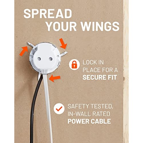 ECHOGEAR in-Wall Cable Management Kit - Includes Power & Low Volta...