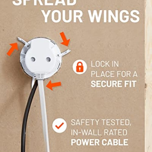 ECHOGEAR in-Wall Cable Management Kit - Includes Power & Low Volta...