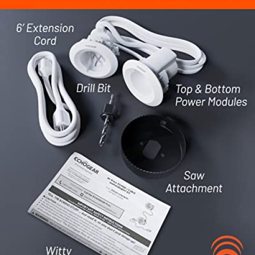 ECHOGEAR in-Wall Cable Management Kit - Includes Power & Low Volta...