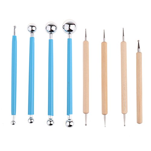 Ecjiuyi 8 Piece Ball Stylus Art Dotting Tools, Mandala Rock Painti...