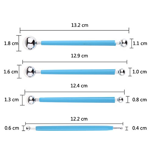 Ecjiuyi 8 Piece Ball Stylus Art Dotting Tools, Mandala Rock Painti...