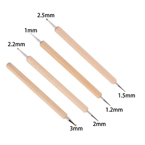 Ecjiuyi 8 Piece Ball Stylus Art Dotting Tools, Mandala Rock Painti...