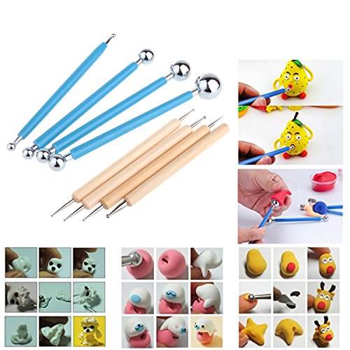 Ecjiuyi 8 Piece Ball Stylus Art Dotting Tools, Mandala Rock Painti...