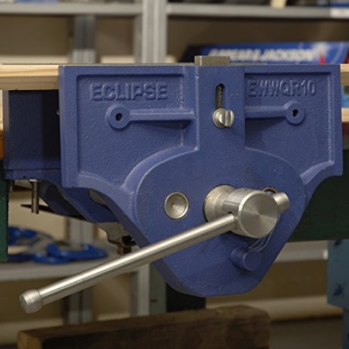 Eclipse Quick Release Woodworking Vise, Gray Cast Iron, 10 Size