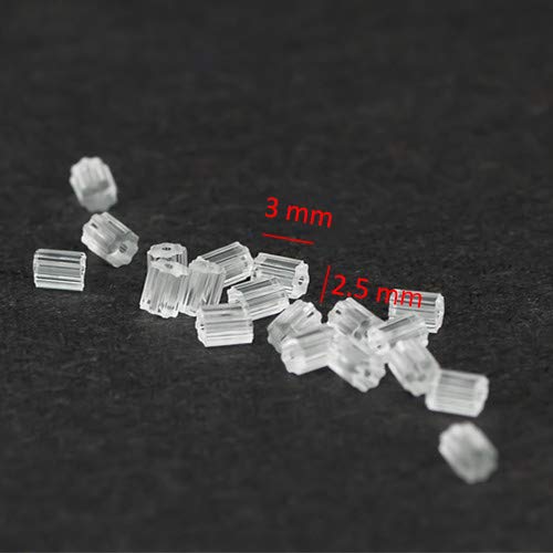 Eco-Fused 200 pcs Gold Earring Hooks, 500 pcs Transparent Earring ...