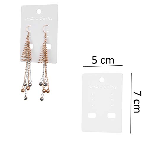 Eco-Fused 200 pcs Gold Earring Hooks, 500 pcs Transparent Earring ...