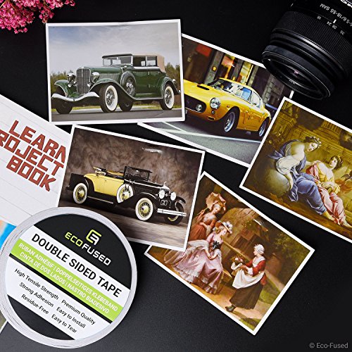 Premium Double Sided Adhesive Tape - Width: 0.4 Inch 10 mm - Len...