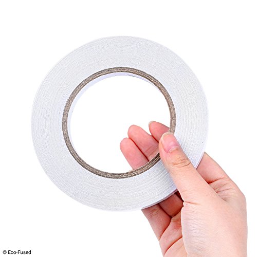 Premium Double Sided Adhesive Tape - Width: 0.4 Inch 10 mm - Len...