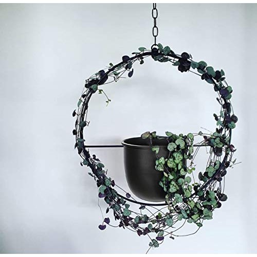 2 Pack Eco Joy Boho Metal Hanging Planters with 6 Pot Detachable...