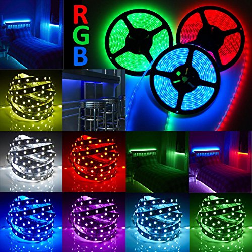 econoLED 12V Flexible SMD 5050 RGB LED Strip Lights, LED Tape, Mul...