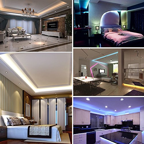 econoLED 12V Flexible SMD 5050 RGB LED Strip Lights, LED Tape, Mul...