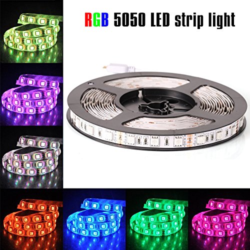 econoLED 12V Flexible SMD 5050 RGB LED Strip Lights, LED Tape, Mul...