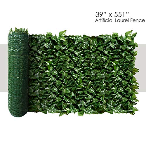 ECOOPTS Aritificial Ivy Fence Wall Décor Faux Ivy Expandable/Stret...
