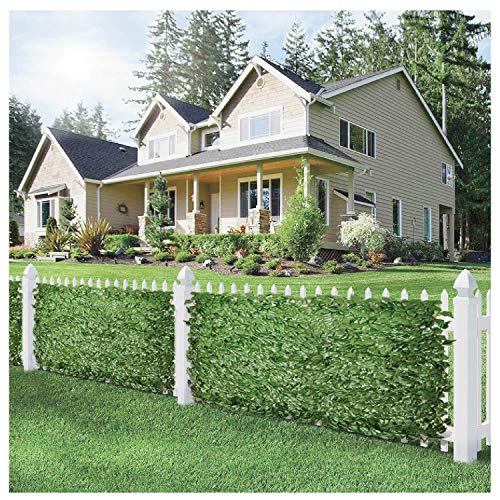 ECOOPTS Artificial Ivy Leaf Expandable/Stretchable Privacy Fence S...
