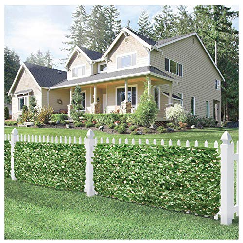 ECOOPTS Artificial Laurel Ivy Leaf Expandable/Stretchable Privacy ...